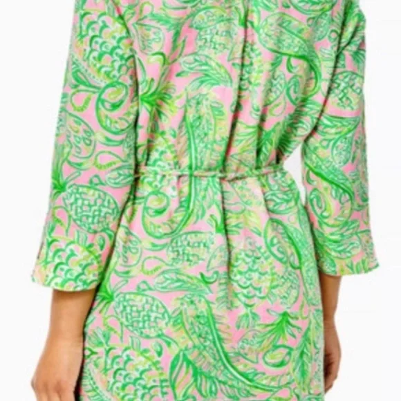 Lily Pulitzer Pink and Green Pilar Tunic Dress Size Small - Picture 4 of 7
